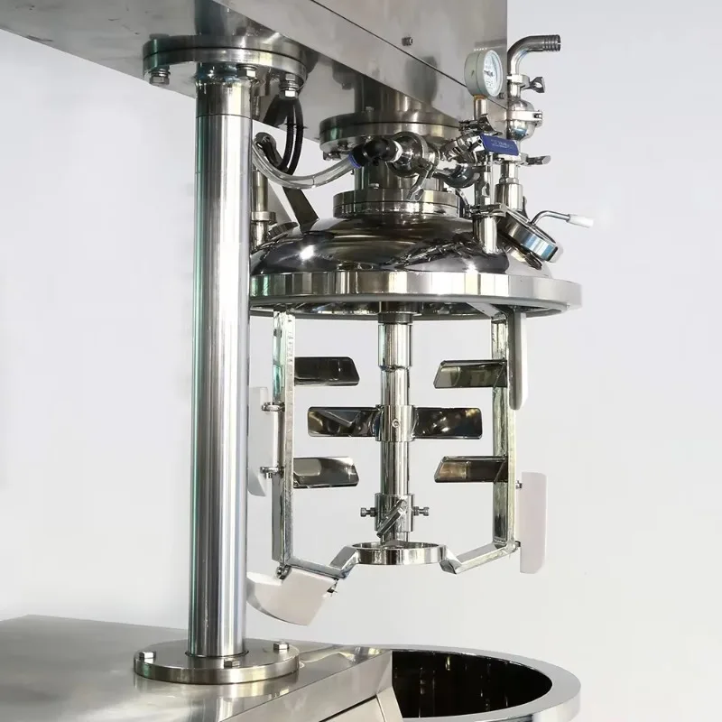 Auto Vacuum Emulsifying Homogenizer Mixer for Cosmetic Cream Production Commercial Equipment Custom