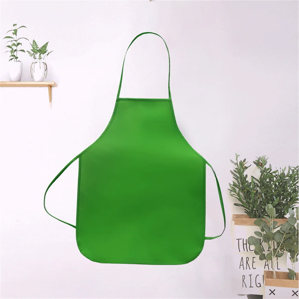 Non-woven Fabric Apron for Adults Children Painting Graffiti Hot Pot Dining Workwear Sleeveless Anti-oil Waterproof Kitchen Bib