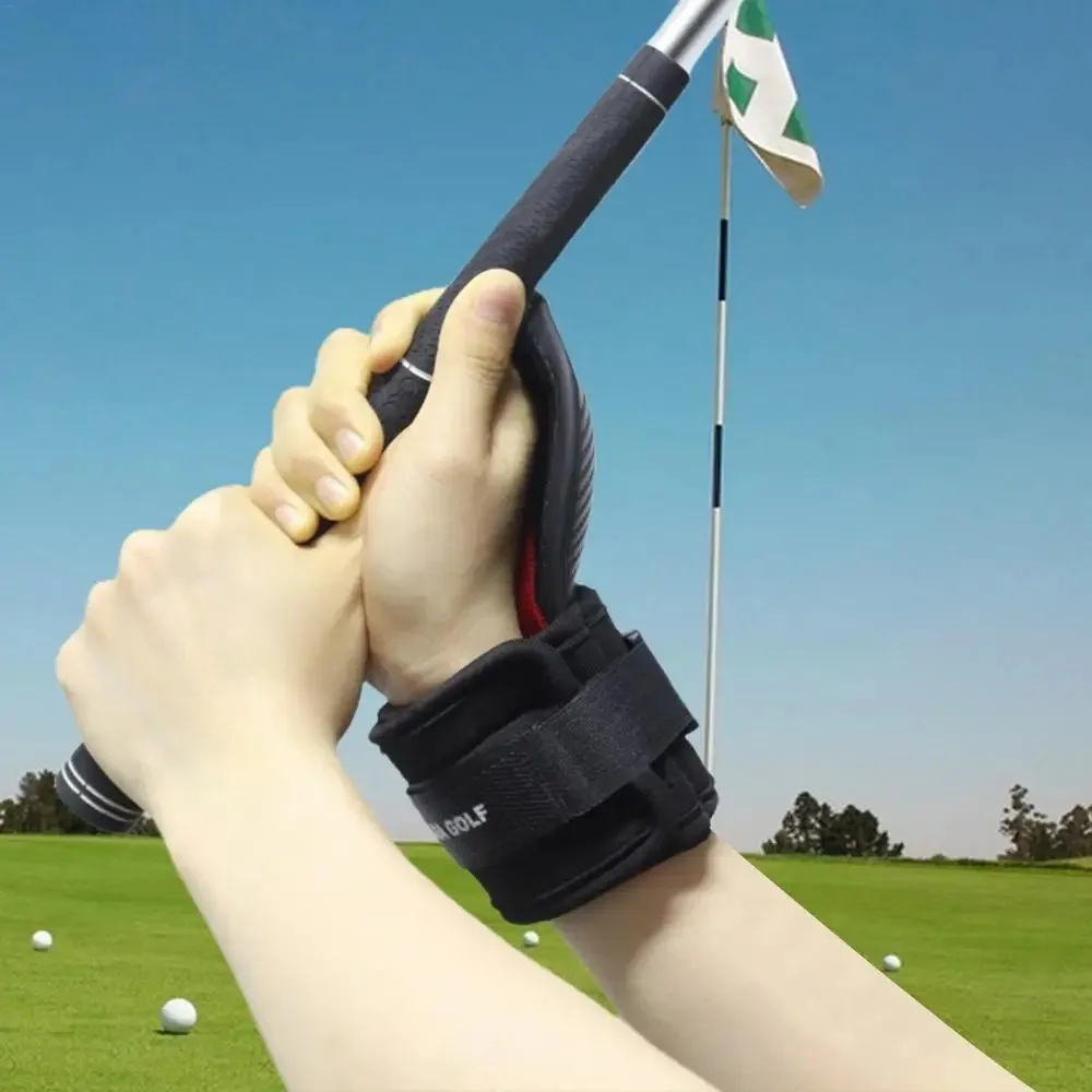 Golf Wrist Brace Wrist Swing Aid Golf Swing Practice Tool For Posture Correction Efficient Adjustable Wrist Strap For Beginners