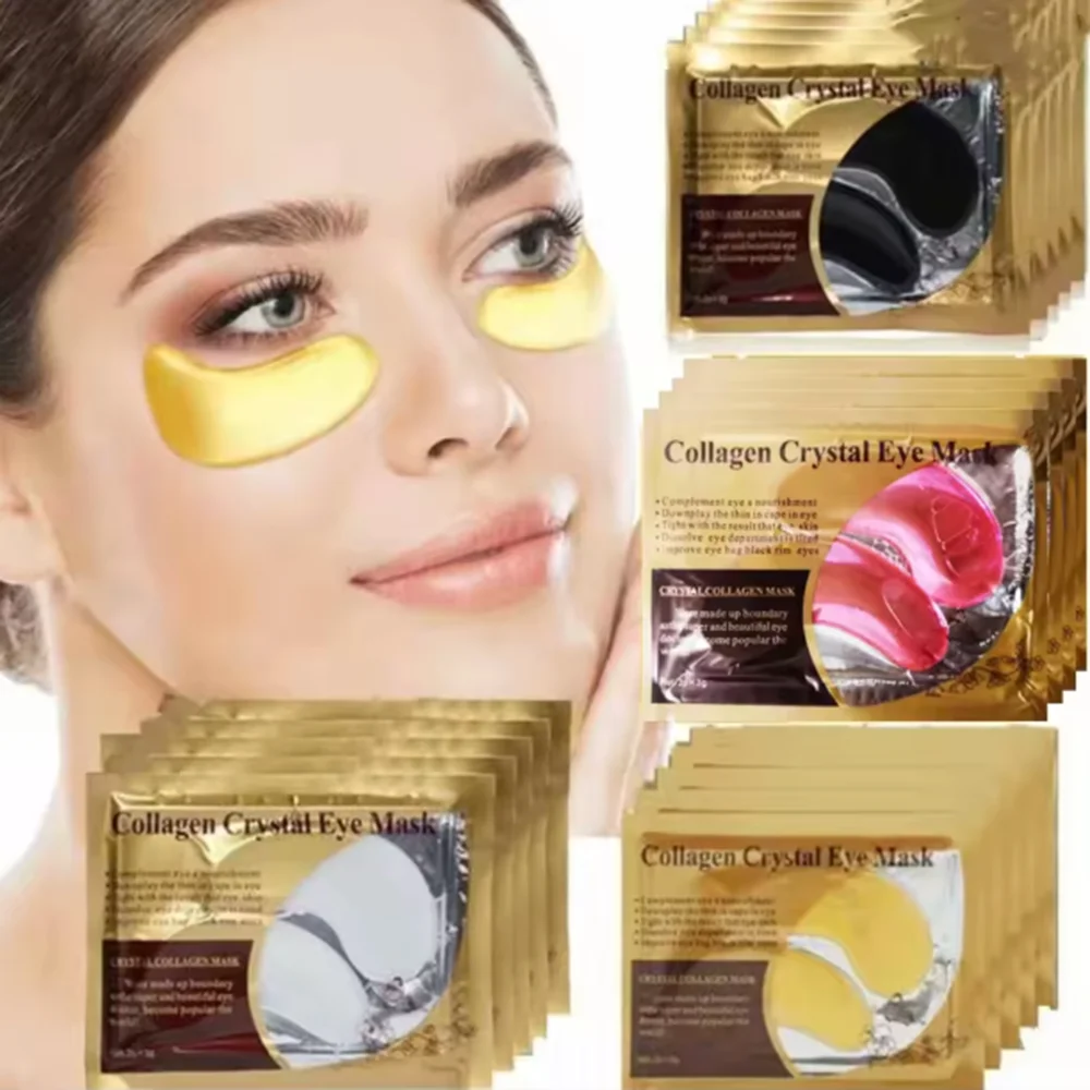 10Pairs Gold Collagen Crystal Eye Mask skincare Eye Patches Firming Moisturizing Nourishing Eye Skin Care Products