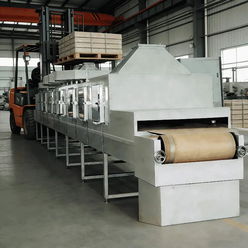Customized Microwave Vacuum Freeze Drying Machine Industrial Microwave Leaves Food Dryer Microwave Tunnel Tea Drying Machine