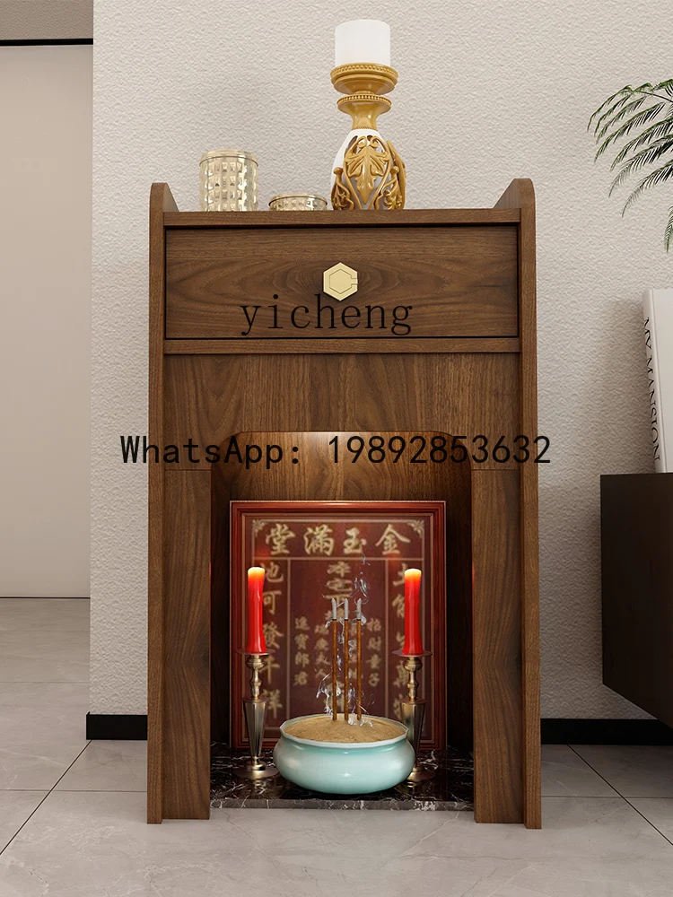 x1Household Buddha Cabinet Living Room for Pedestal Family God  Incense Table Buddha Table Chinese Style Clothes Closet