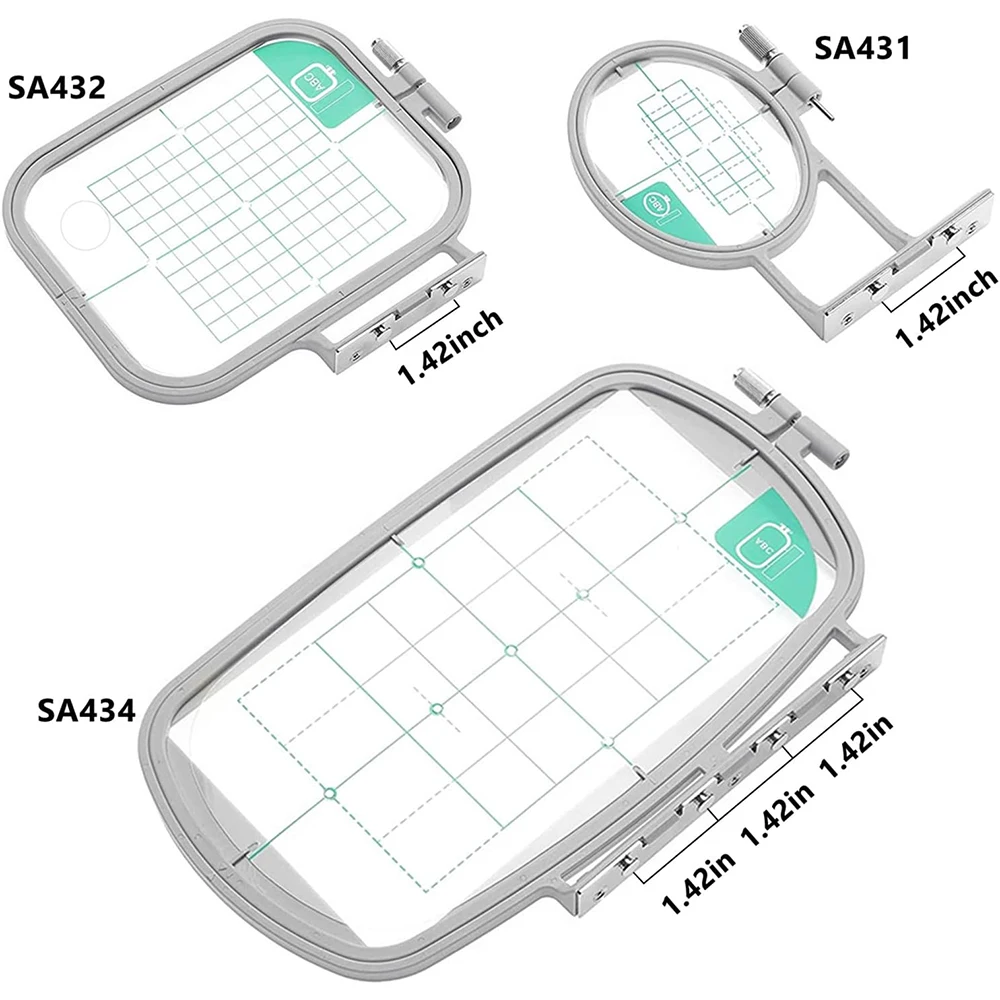 Sewing And Embroidery Hoop Set (SA431+SA432+SA434) For Brother Innovis SE600 PE550D LB5000 Babylock Machine Frame Accessories