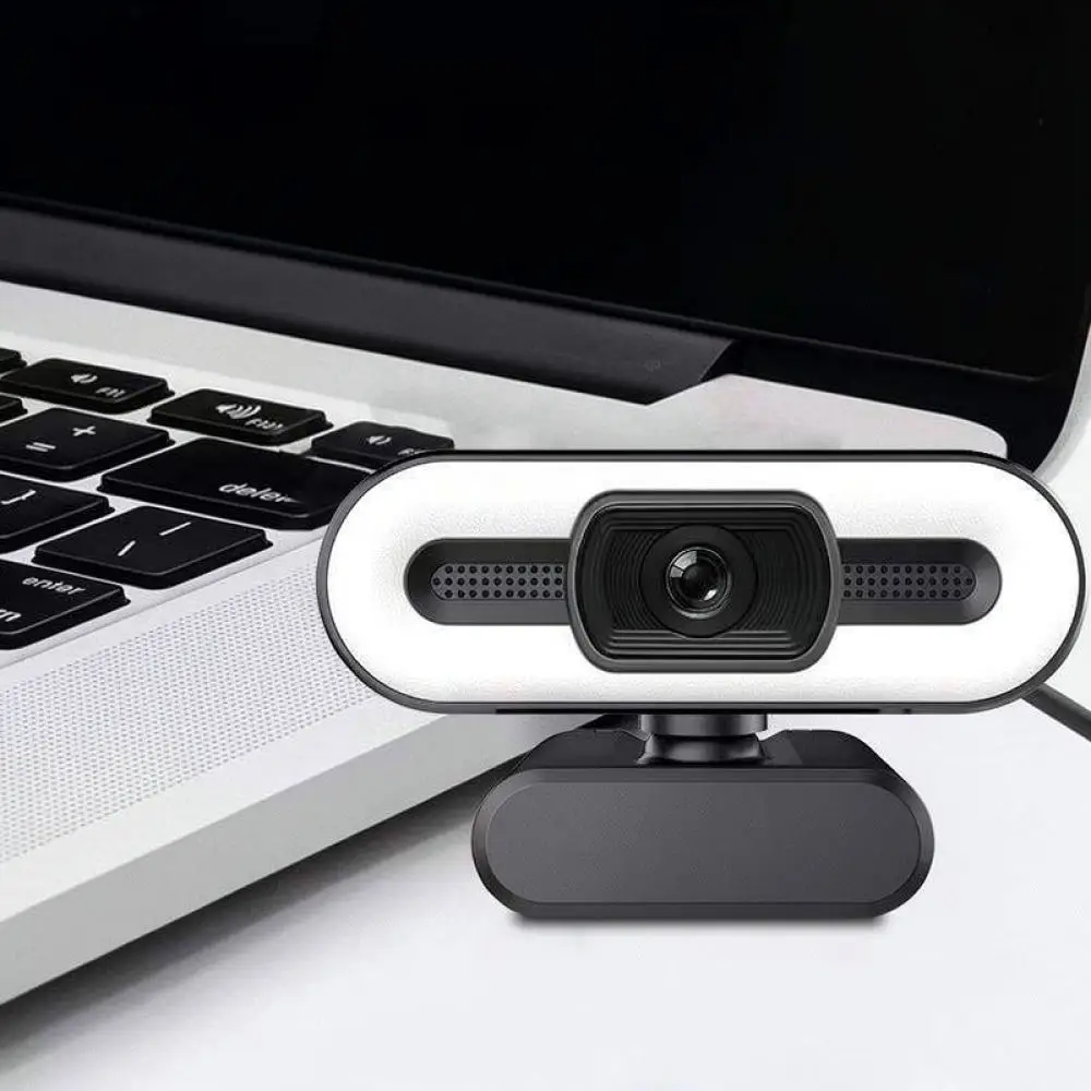 USB 4K Webcam Autofocus Computer Camera With LED Fill Light Streaming Video Conference Device Desktop Laptop For Zhiyuxuan