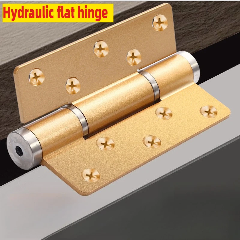 1pcs Hydraulic Hinge  Automatic Closed Door Buffer Silent 5 Inch/6 Inch Door Closer Hidden Door Flat Open Child and Mother Hinge