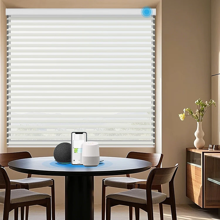 

Популярные жалюзи Shangri-La Современные рулонные жалюзи Встроенные стеклянные окна Электроформат полиэстер