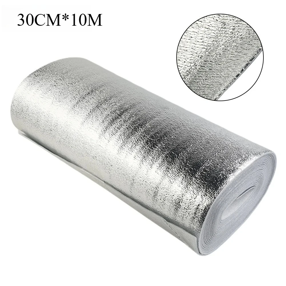 5/10m Radiator Heat Reflector Film Foil Thermal Insulation Film Roof Wall Thermal Aluminum Films Back Foil Heat Reflective Pad