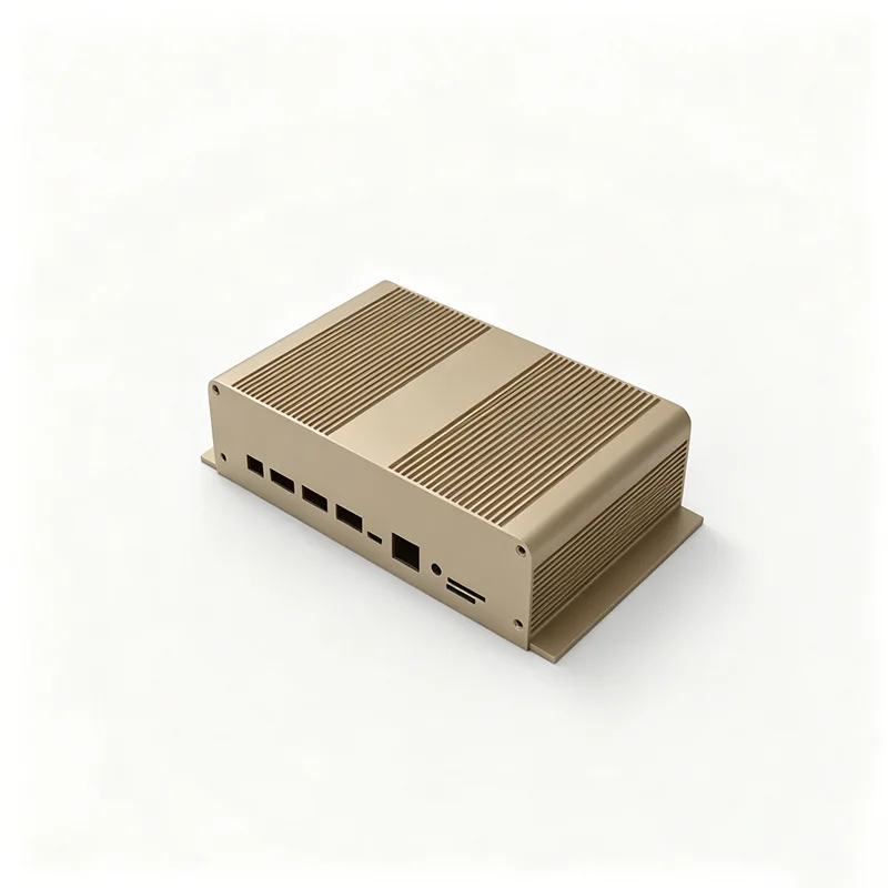 Extruded Aluminum Enclosure CNC Machined Case for Serial Device Server Edge Computing Box Industrial Housing