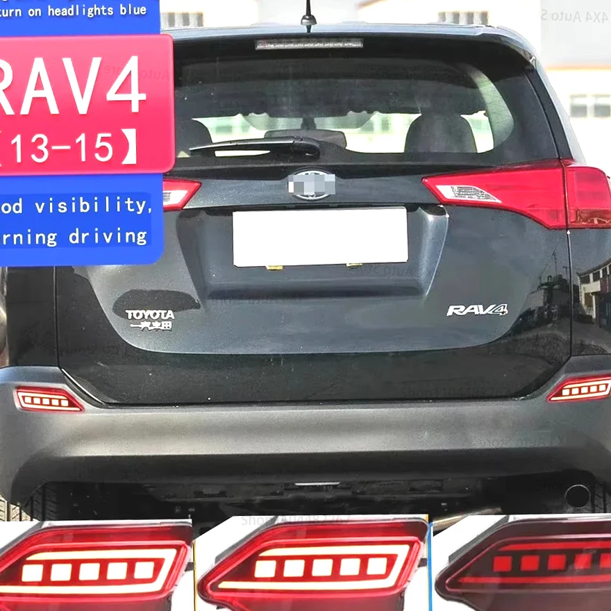 

Для Toyota RAV4 RAV 4 2013 2014 2015 автомобильный задний бампер, предупреждающий указатель поворота, отражатель, стоп-сигнал, противотуманная фара