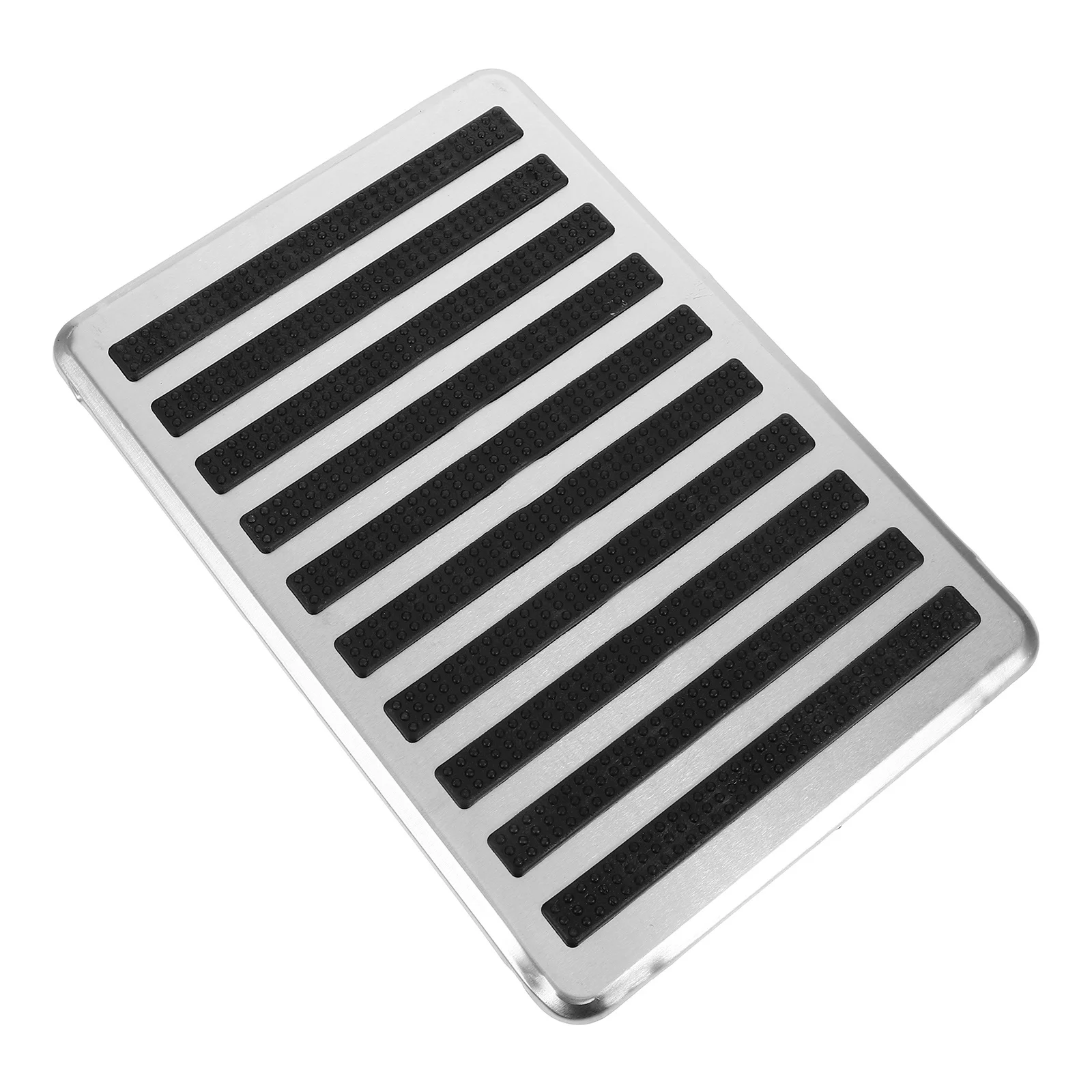 

Car Pedal Pad Stainless Steel Pvc Anti-Slip Foot Heel Plate For Brake Clutch Floor Mat Auto Vehicle Pedals Safety Grip