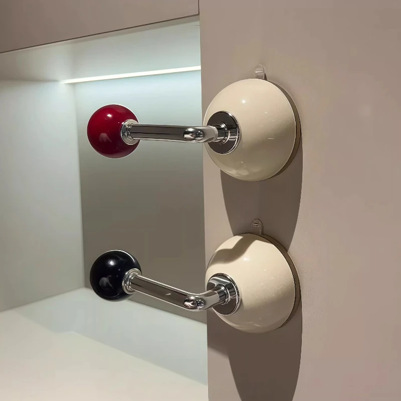 Suction Cup Hook Sticky Hook Without Holes and Marks Handles Handle Glass Door Sliding Door Handle Furniture Cabinet Bathroom
