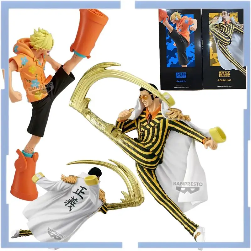 

Подлинная BANDAI NAMCO BANPRESTO One Piece Brc Battle Record Collection-Borsalino Sanji ПВХ Коллекционная аниме-фигурка Модель игрушка в подарок