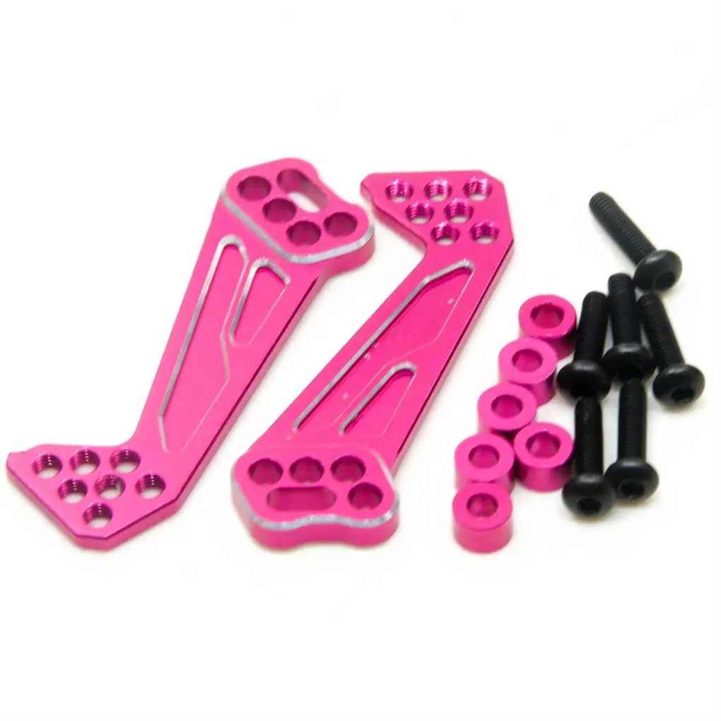 RCGOFOLLOW Front Shock Absorber RC Car Part Threaded Rc Front Shock Absorber For 1/10 D4 RWD On-Road Vehicles pink