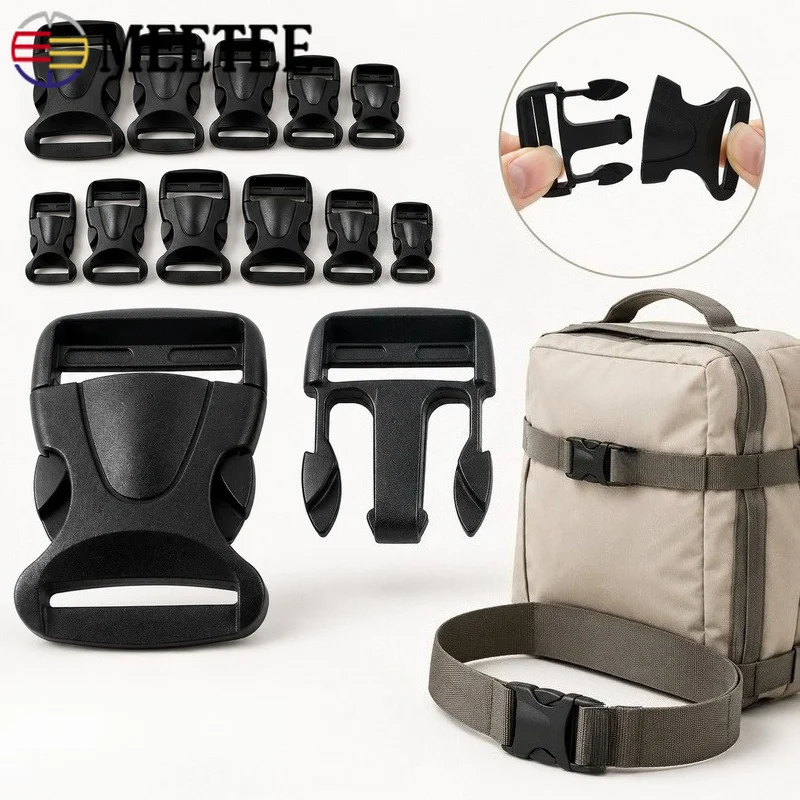 10-50Pcs 20-38mm Plastic Side Release Buckle Quick Lock for Backpack Sternum Waist Compression Strap Travel Bag Repair Hardware
