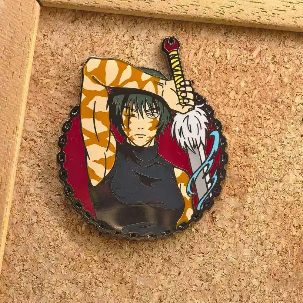 Jujutsu Kaisen, Maki Zenin, JJK, pin de esmalte con motivos de anime, colgante, broche de metal, accesorio para mochilas y bolsos, artículo de colección, regalo.