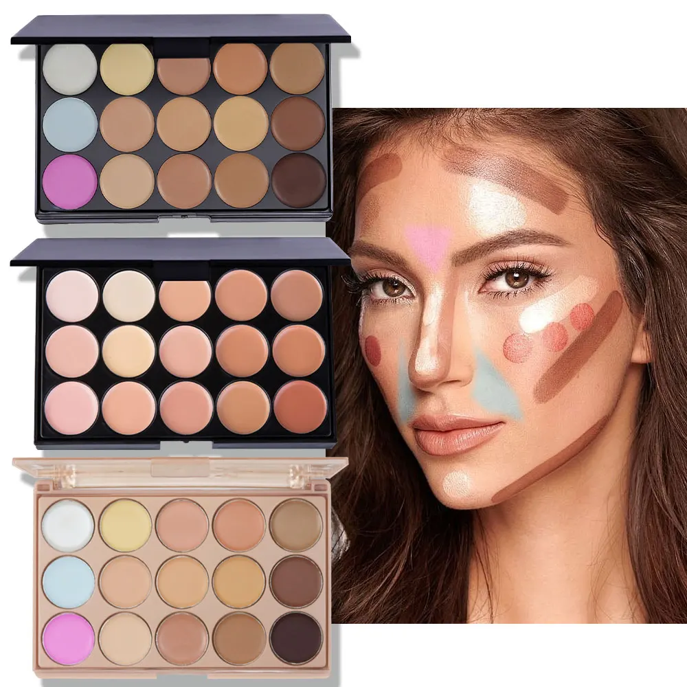 POPFEEL Palette di correttori a 15 colori: copertura impeccabile per imperfezioni, contorni e correttori di tatuaggi |   Scegli tra 3 Versatili.