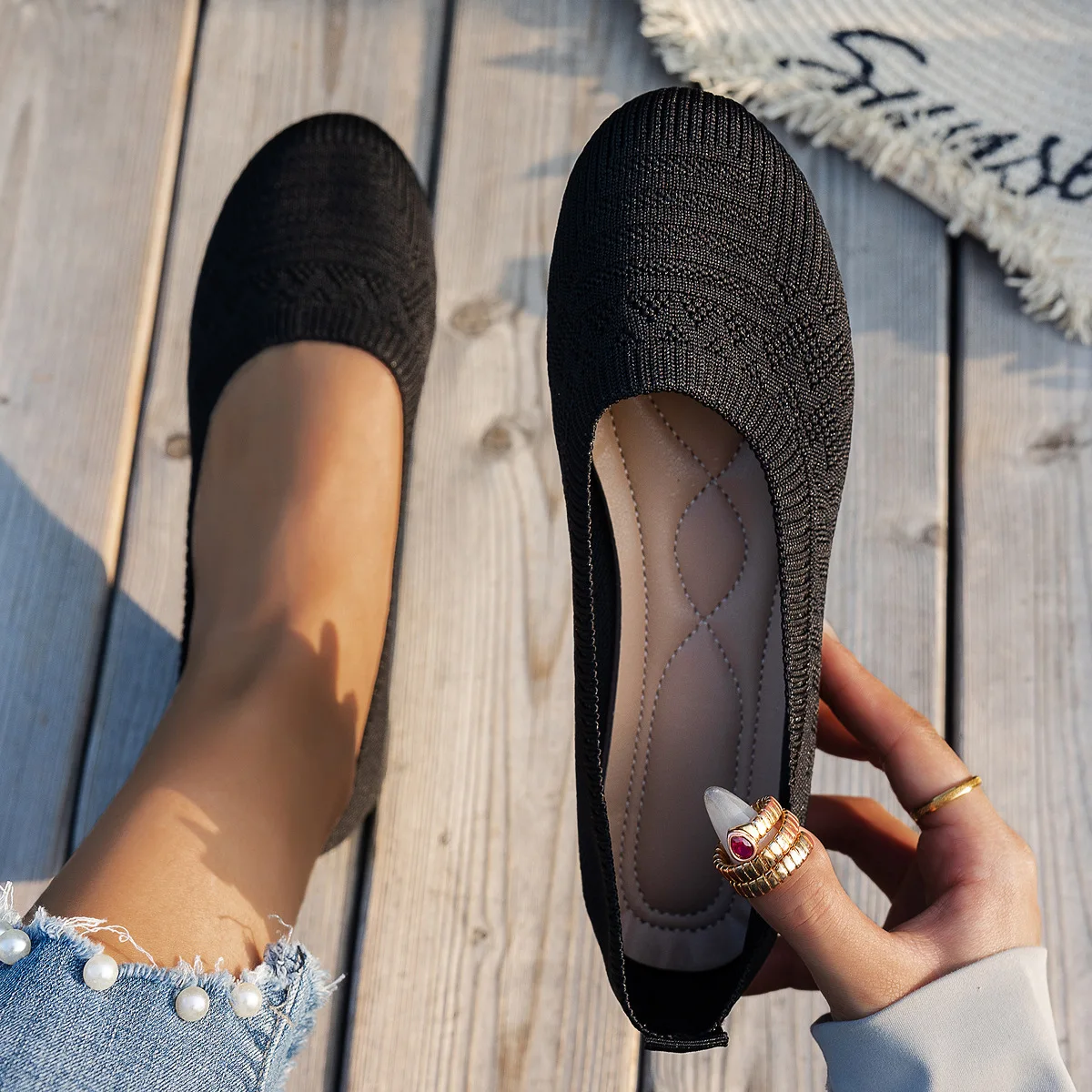 Women Loafers 2026 Spring Summer Comfortable Breathable Low Top Slip On Soft Sole Casual Flat Shoes