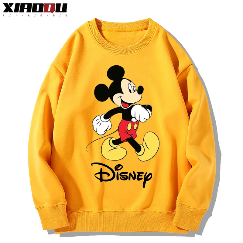 Mickey Mickey Mouse Joint Name Around The Crewneck Hoodie Men and Women Children Autumn and Winter Loose 100 Top Casual Hoodie