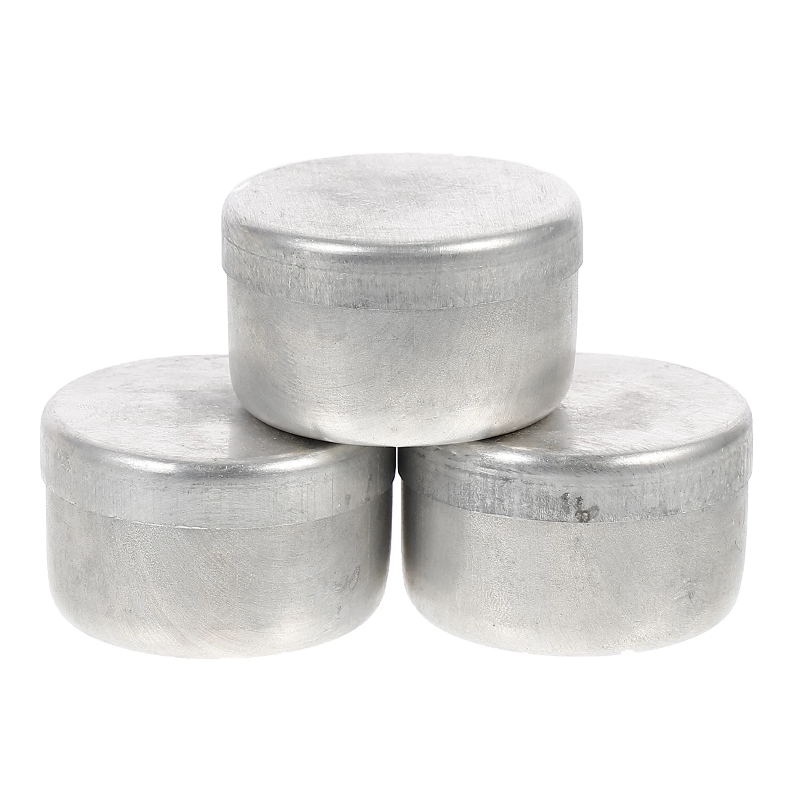 3pcs Aluminum Weighing Bottle Lab Holder Sample Pan Metric Collection Jar Chemistry Laboratory Petri Dish Tool