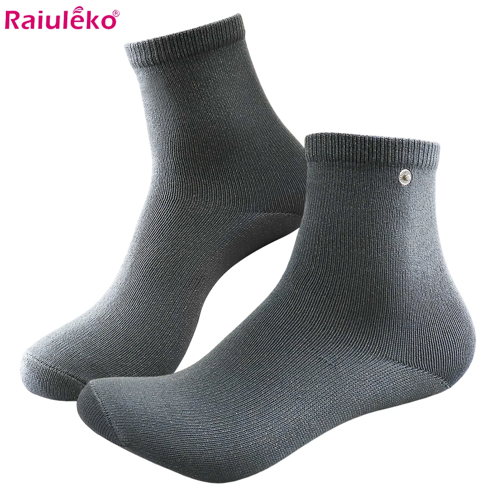 1 Pair Reusable Silver Fiber Conductive Electrode Socks TENS EMS Electric Foot Massage Socks for Muscle Stimulator Accessories