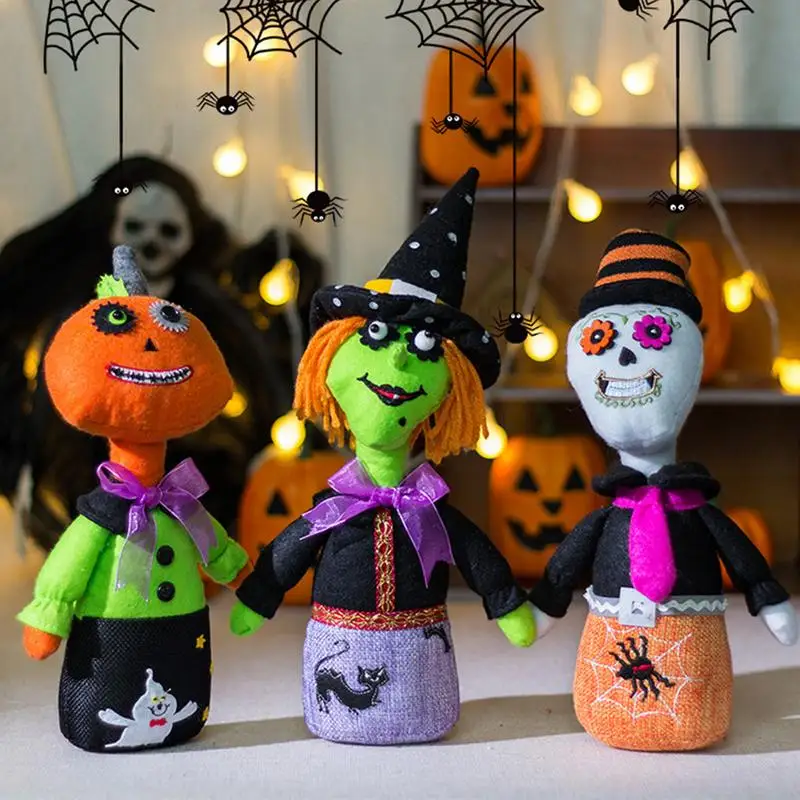 Witch Plush Doll Plush Toys Lovely Soft Doll Stuffed Plushie Charming Desktop Ornaments Hugging Toy For Halloween Kids And