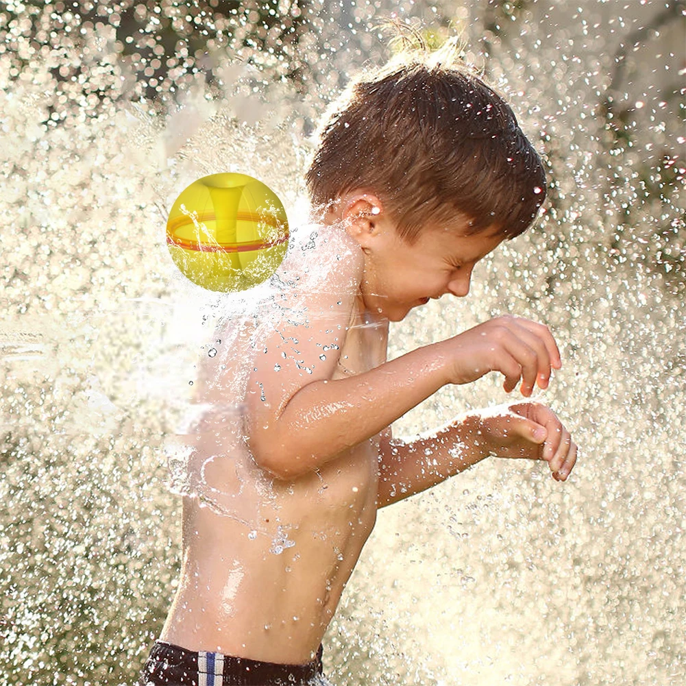 12 Stück magnetische wiederverwendbare Wasserball-Schnellfüllballons, lustiges Wasserkampfspiel, Pool, Strand, Badespielzeug mit Netztasche für Sommerspiele