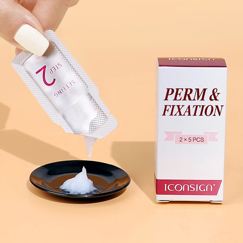 ICONSIGN New Fast Lashes Perm 5~8 Minutes 5 Pairs/Box 0.8g/Bag Lash Lift Lotion Sachet Eyelash Curl Lifting For Beauty Salon