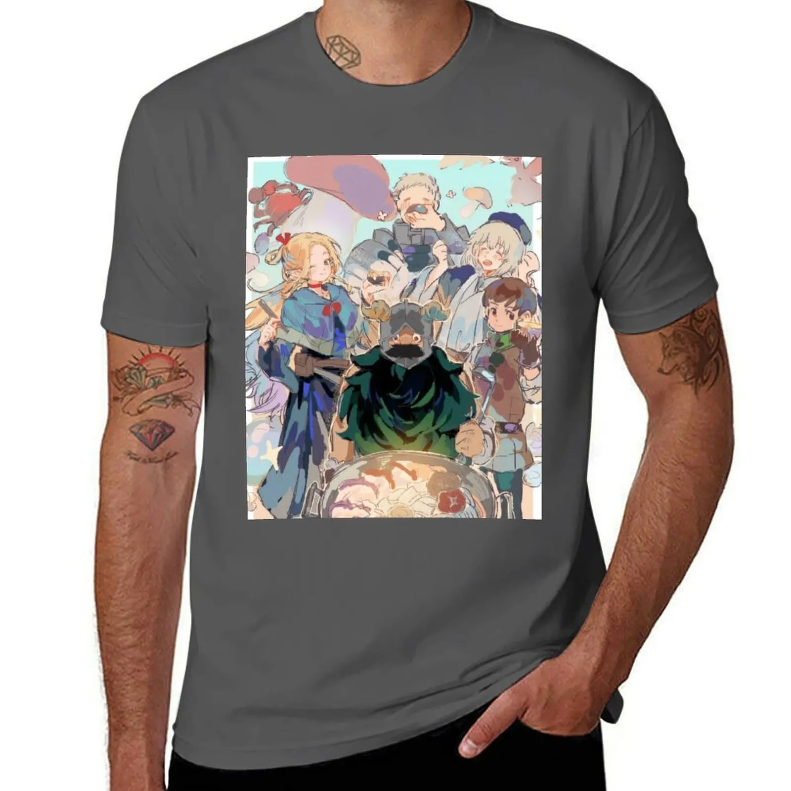 

Delicious In Dungeon T-Shirt t shirt for man man t shirt heavy cotton T-Shirt