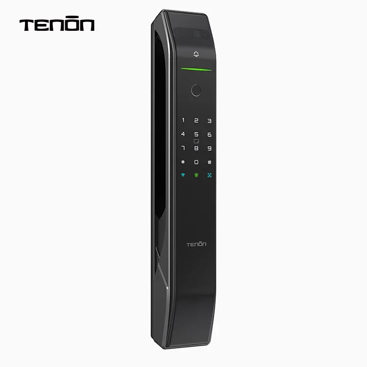 Tenon A7X EU Deadbolt Smart Password Keyless Lock Facial Recognition Fingerprint Rfid Door Lock Intelligent External