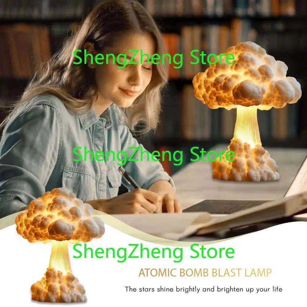 Nuclear Mushroom Cloud Creative Decorative Lamp Collection Gift Atomic Nuclear Cloud Mist USB power supply