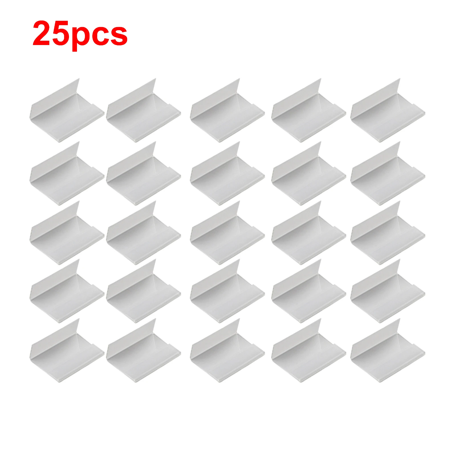 25Pcs 6X4cm Acrylic L-Shaped Price Tag Display Holder Rack Label Stands Tool Counter Stand Decorations Sign Stands Poster Racks