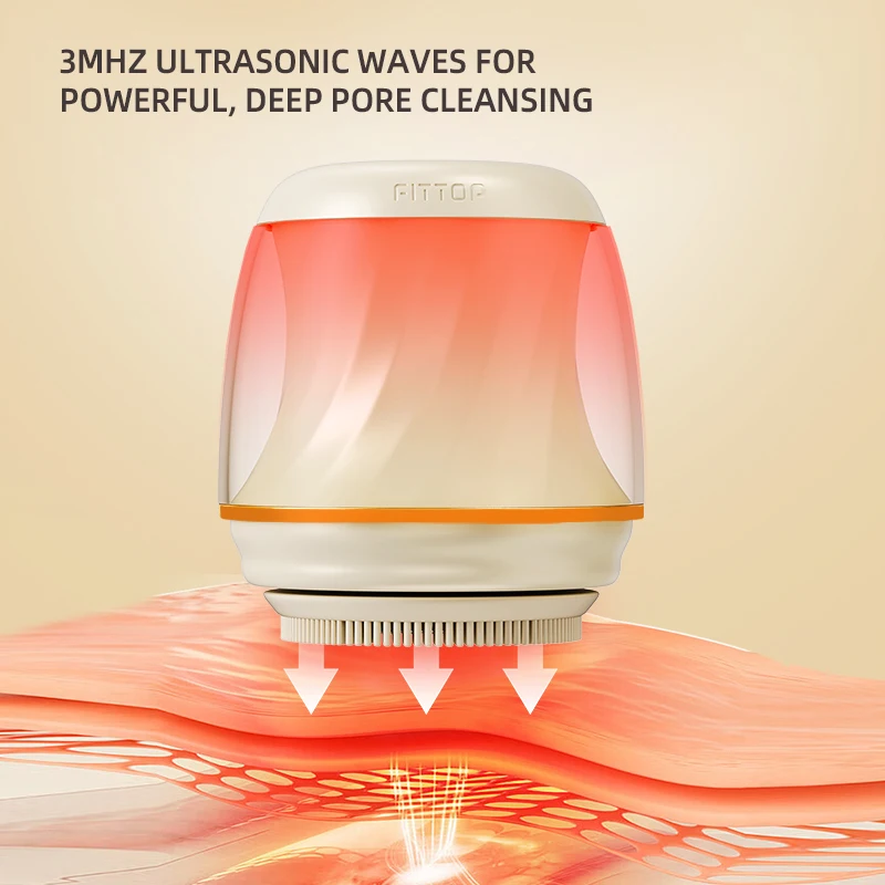 

USB Rechargeable Sonic Facial Cleansing Brush Ultrasonic Electric Skin Massager Exfoliators Whitening Mini Facial