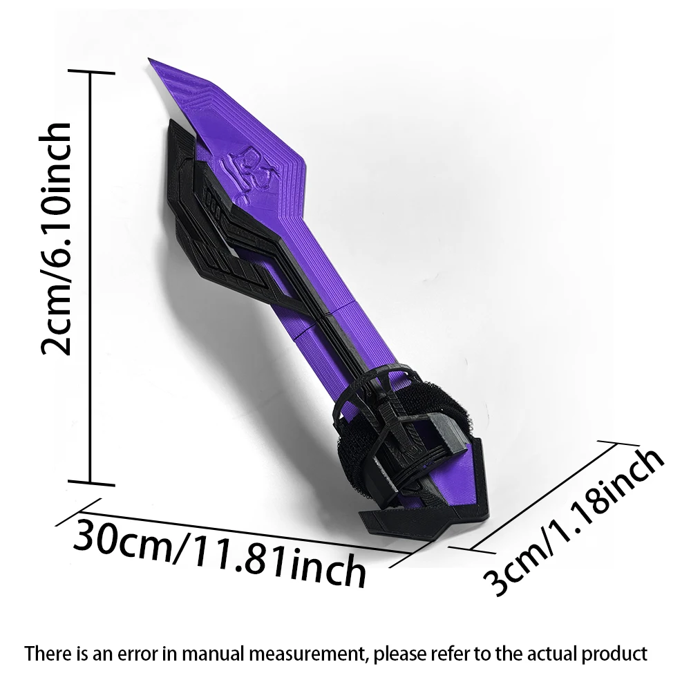 NEU Skibidi TV-man Blade Cosplay-Requisite Lila TV-Blade 3D-gedruckte Toiletten-Requisite Party-Kostüm-Requisite Heimdekoration – Detail 4