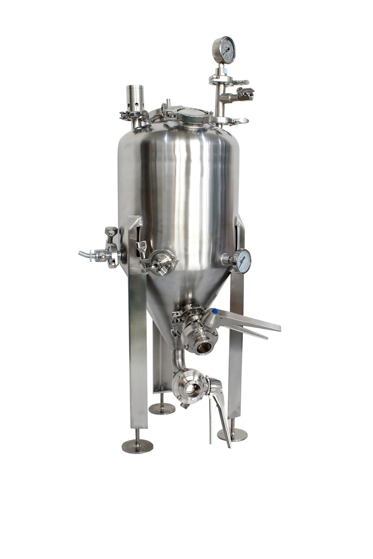 SS304 Conical Fermenters 20L/30L tank fermenters with cooling coil service equipment for stock home brewing