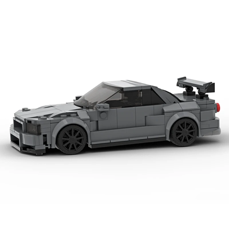 

Furious Movies Model MOC Building Bricks R34 Sports Car Modular Technology Gifts Holiday Assemble Children Toys Suit