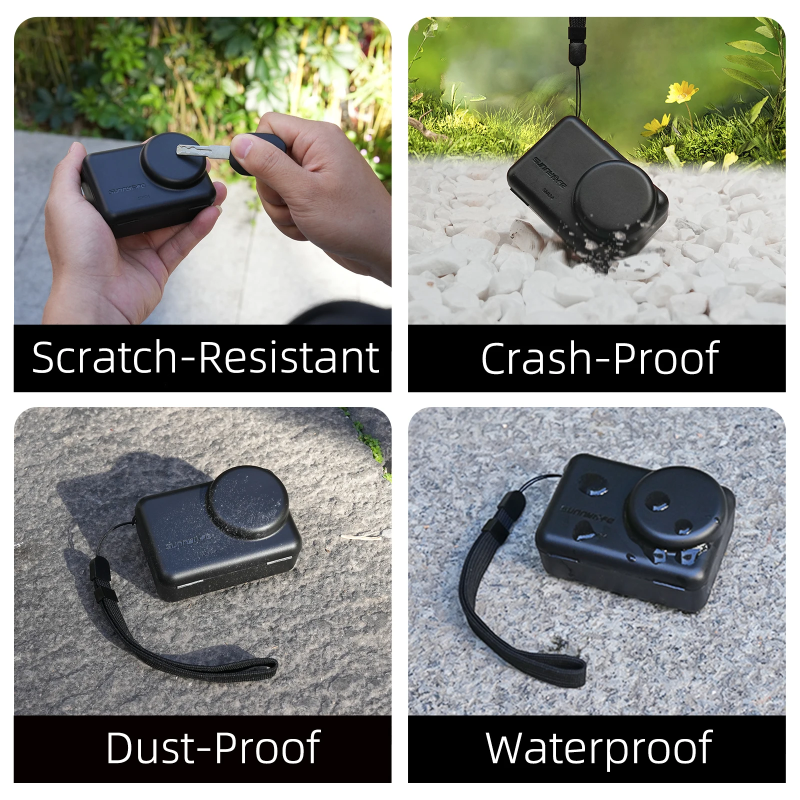 

Защелкивающийся чехол для хранения DJI ACTION 6/5 Pro/4/3, ударопрочный и противоударный защитный чехол, портативный аксессуар для хранения