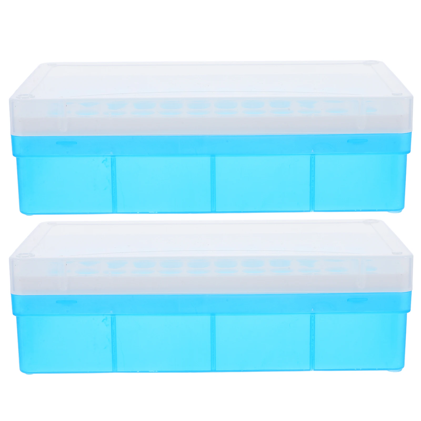 

2 Pcs Tube Racks Test Tubes Holder One-piece Folding Organizer Polypropylene Microcentrifuge