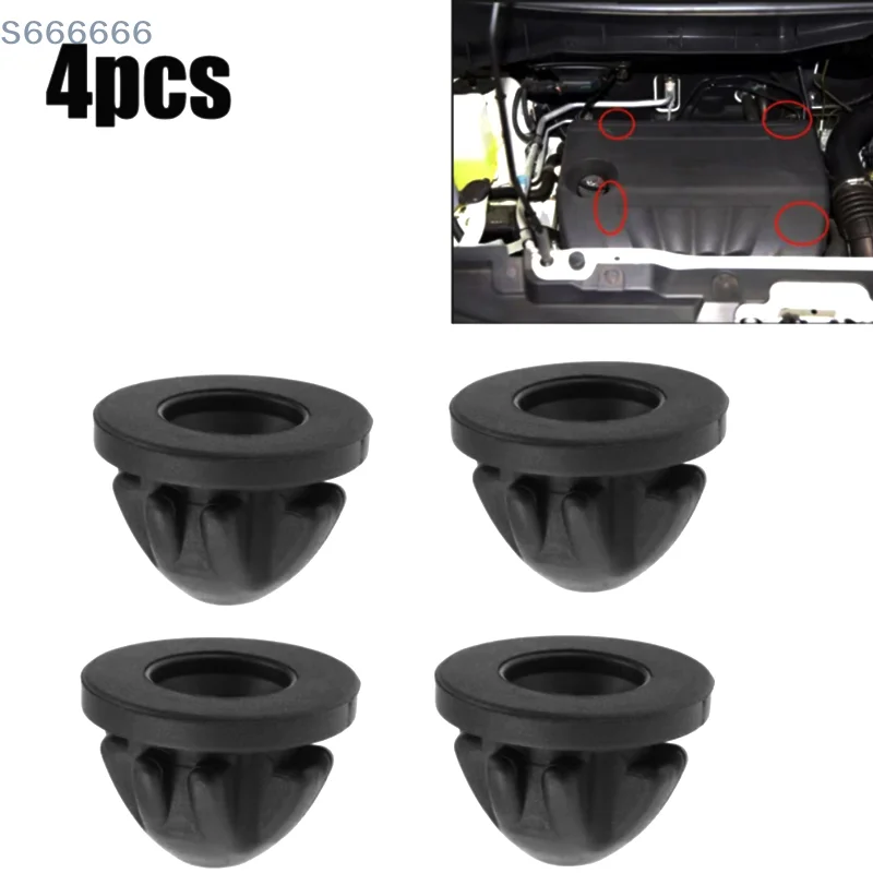 

4X Engine Top Cover Trim Rubber Mount Grommet Bush Bump Stop 11127614138 For 1 2 3 4 5 6 7 SERIES X1 X2 X3 X4 X5 X6 Mini
