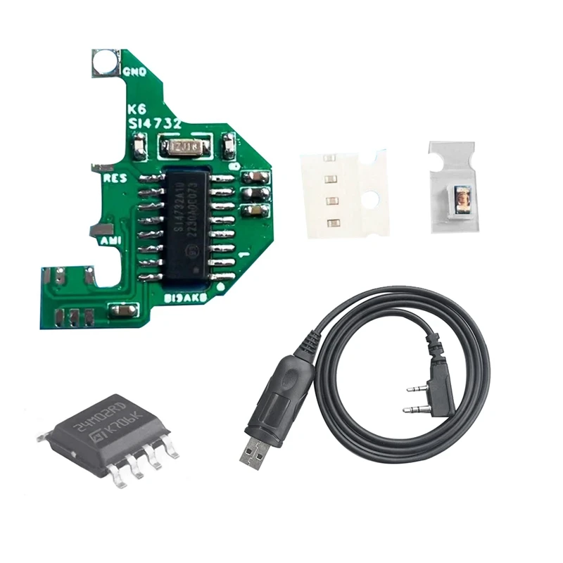 

SI4732 Module+2M Chip+USB Programming Cable Shortwave Modification Module V2 FPC Version For Quansheng UV-K5 UV-K6