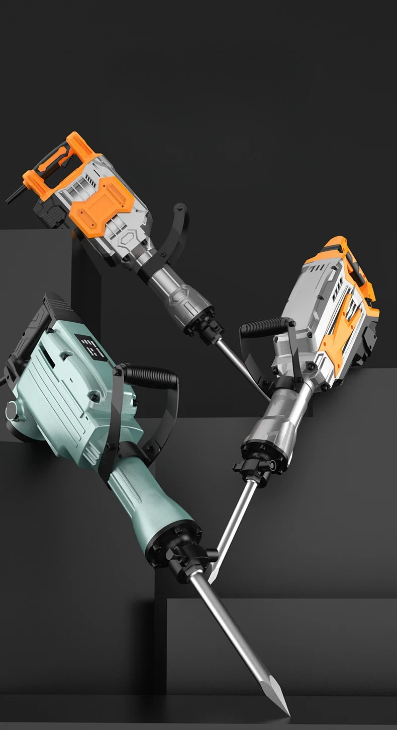 Rotary Hammer Machine 110v 220v Electric Rotary Hammer 1500W Demolition hammer Industrial Tools power demolition drills