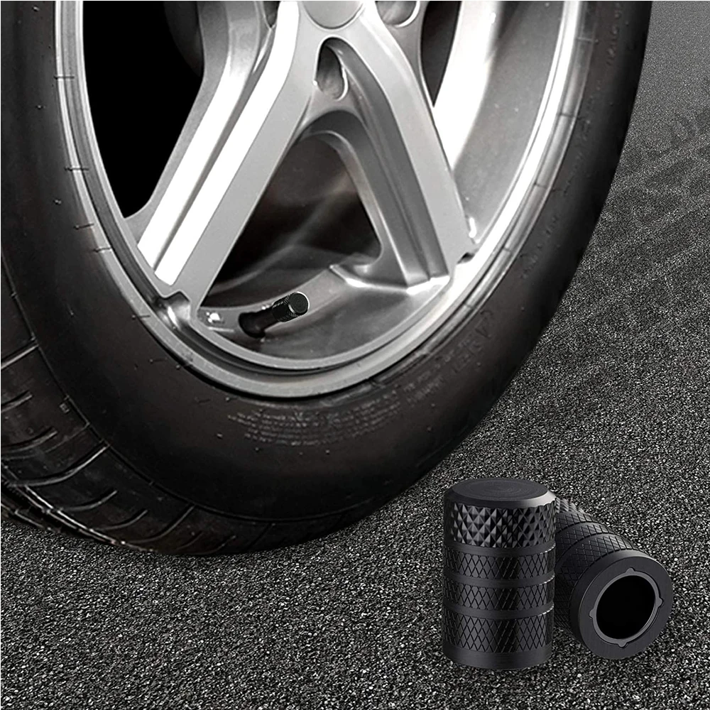 Aluminum Valve Stem Caps, Heavy Duty Tire Caps Dust-Proof Air-Proof Valve Stem Covers for Cars SUVs Trucks Motorcycles Bicycles