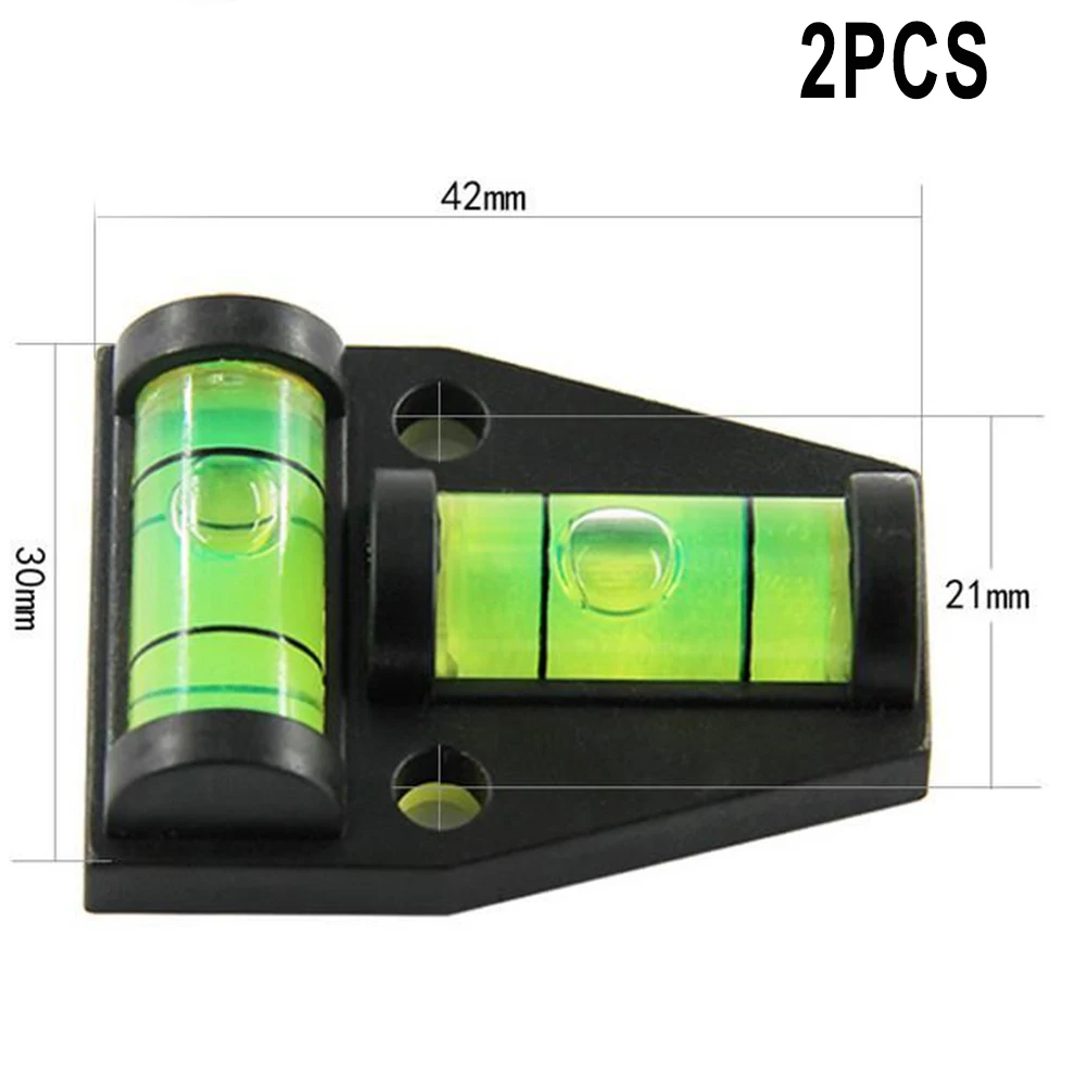 Level Bubble Triangle Level for acrylic T Shape for t-type Two-Way 2pcs 42*30*12mm/58*43*13mm For Caravan High