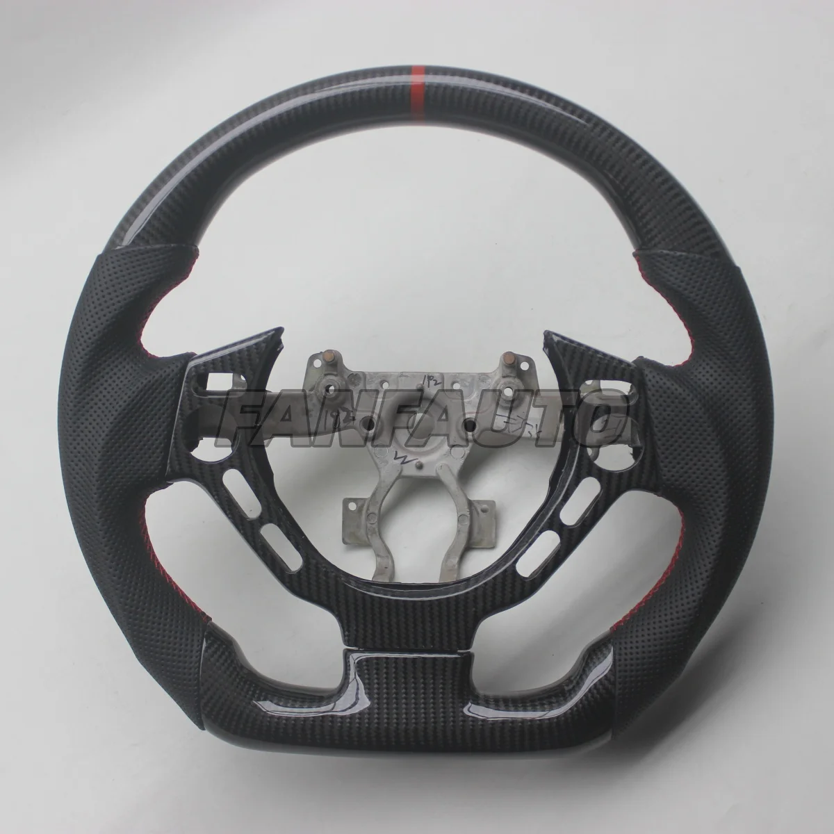 Custom Replacement for Nissan GT-R R35 2008-2016 Shape Real Carbon Fiber Steering Wheel with Leather