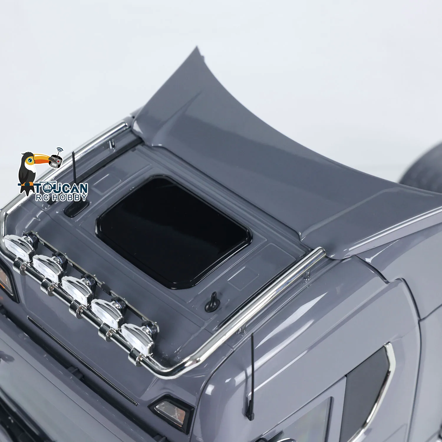 

1/14 6x6 Metal Chassis 770S Remote Control Tractor Car 2-speed Transmission RC Truck Light Sound Painted Finished Vehicle Toys