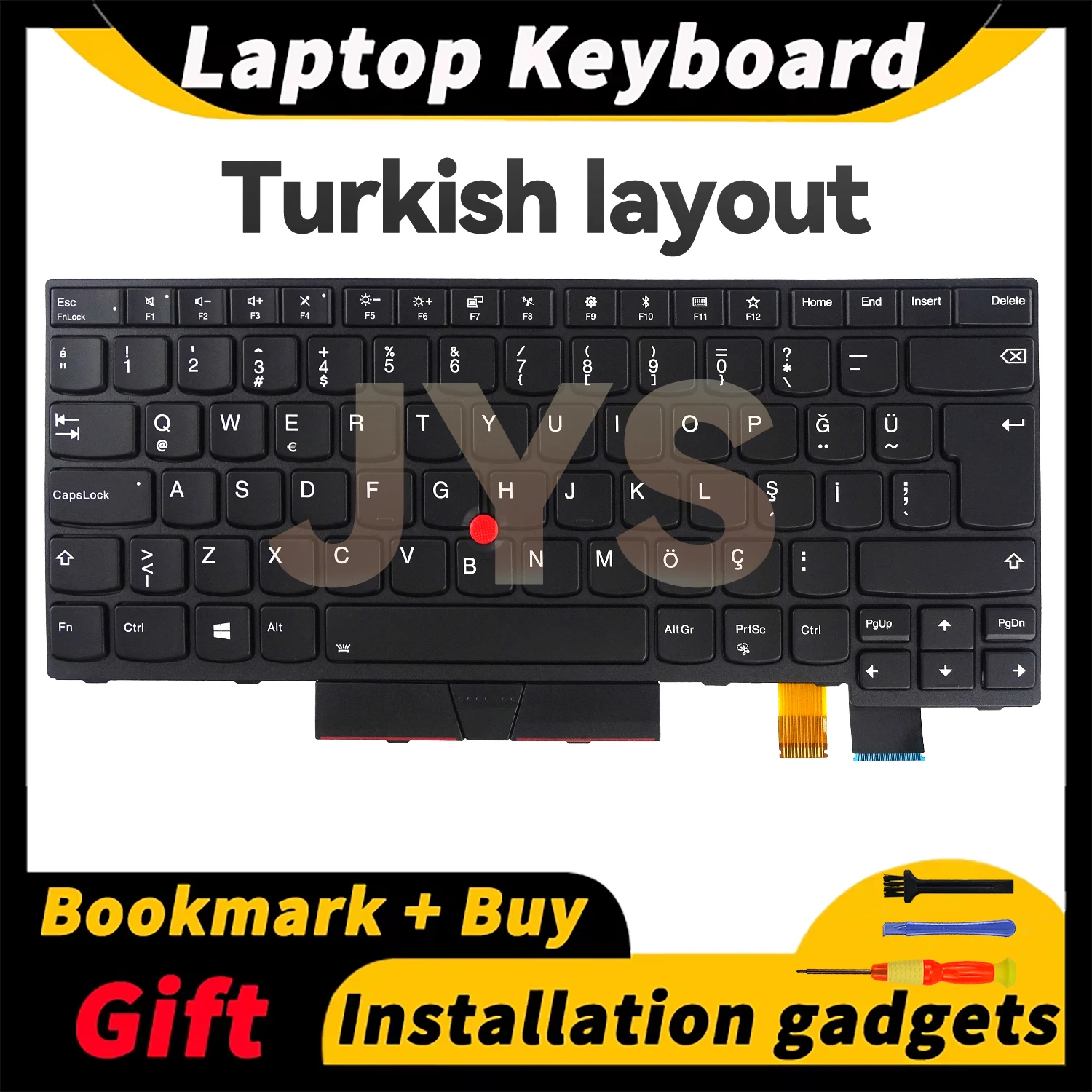 

For Lenovo ThinkPad T470/T480/A475/A485 laptop keyboard with backlight Turkish layout keyboards internal 01AX597 01AX515 01AX556