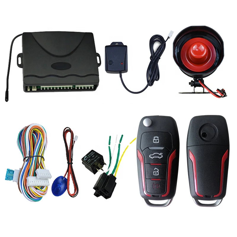 

Hot Sales 12V Universal Car Auto Burglar Alarm Protection Security System Remote Control Door Lock Vehicle