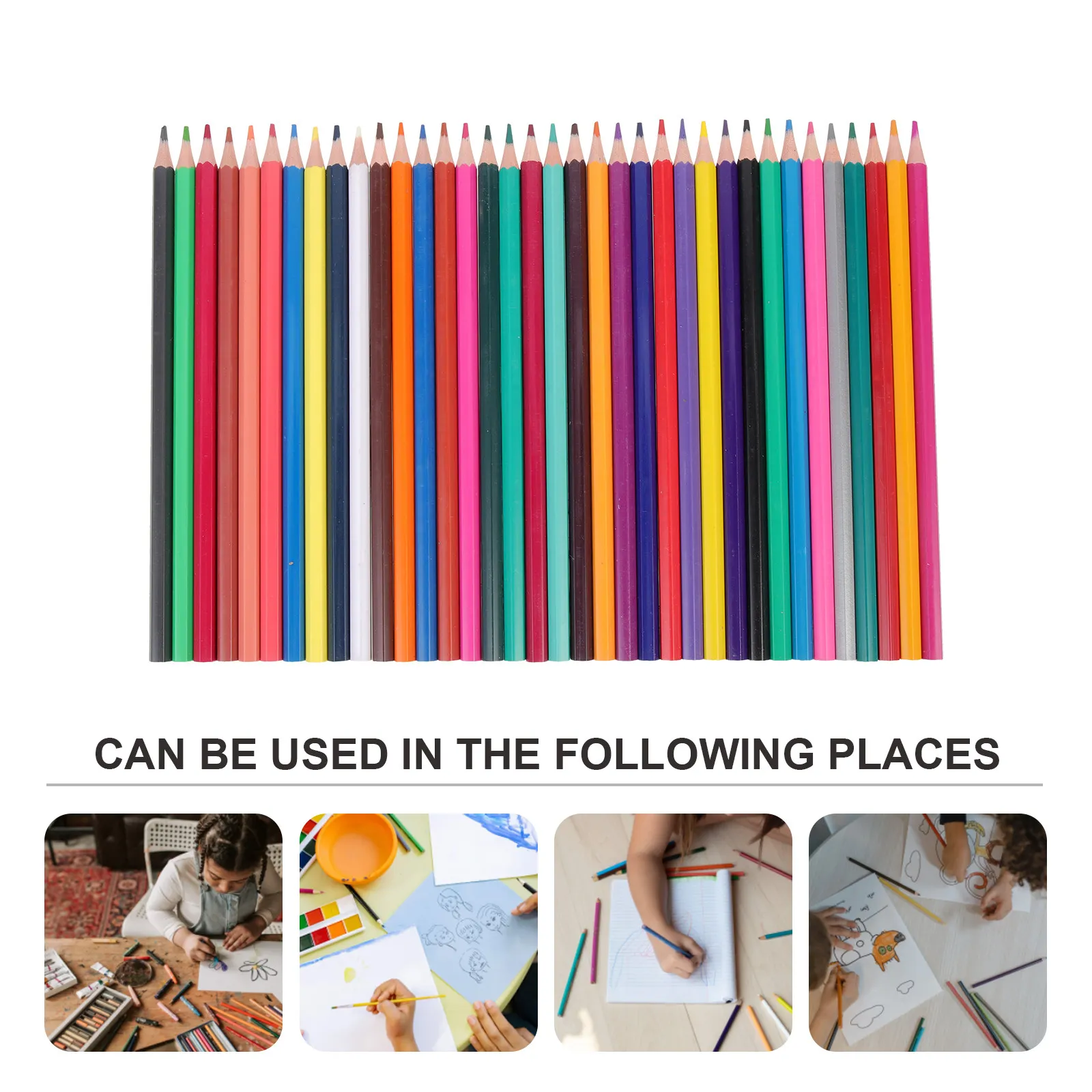 36Pcs Household Multi-Function Coloring Pencils Portable School Drawing Supplies Premium Art Pencils