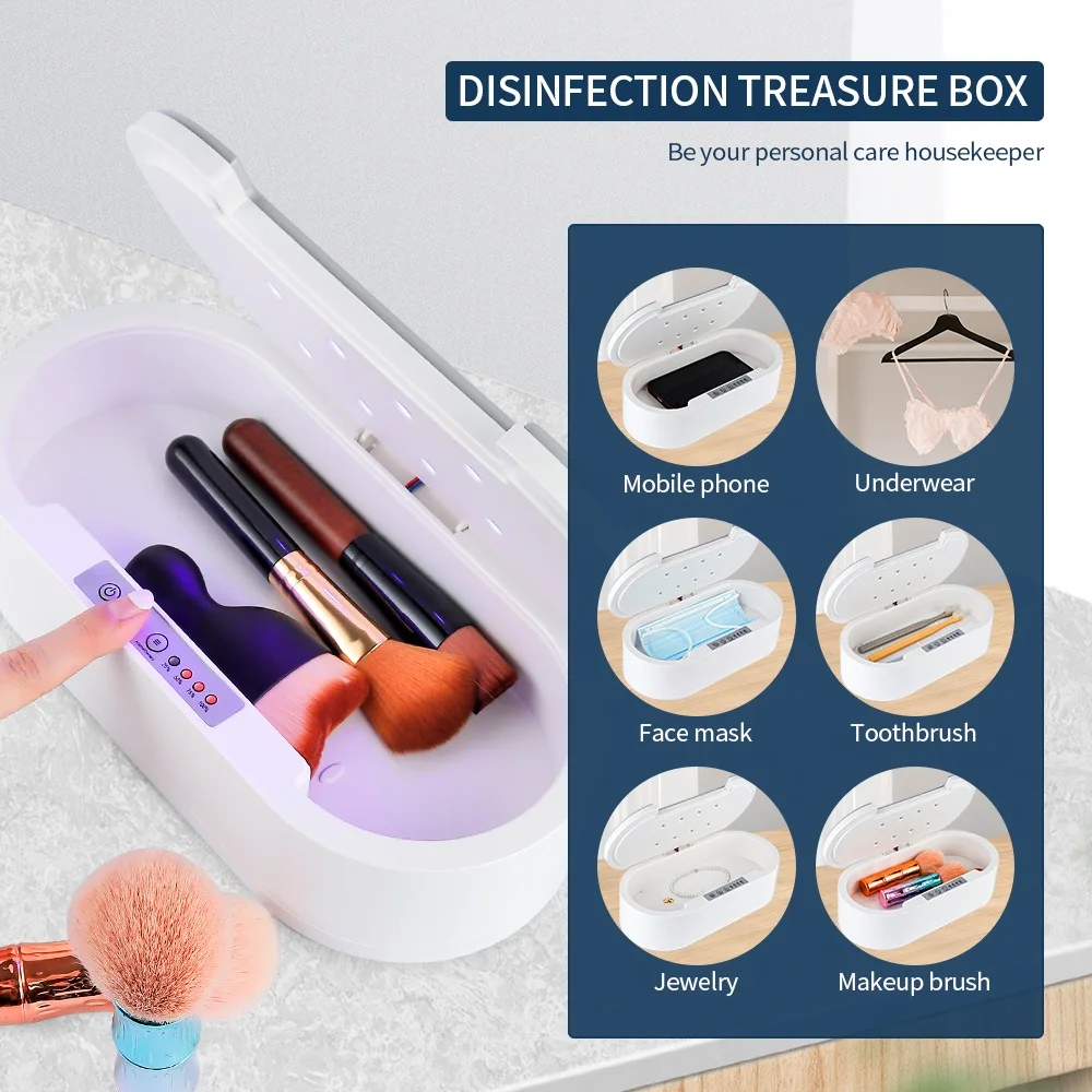 UV Nail Manicure Make up Tool Sterilizer Disinfection Box Ultraviolet Light Disinfection Aromatherapy Device For Jewelry Glasses