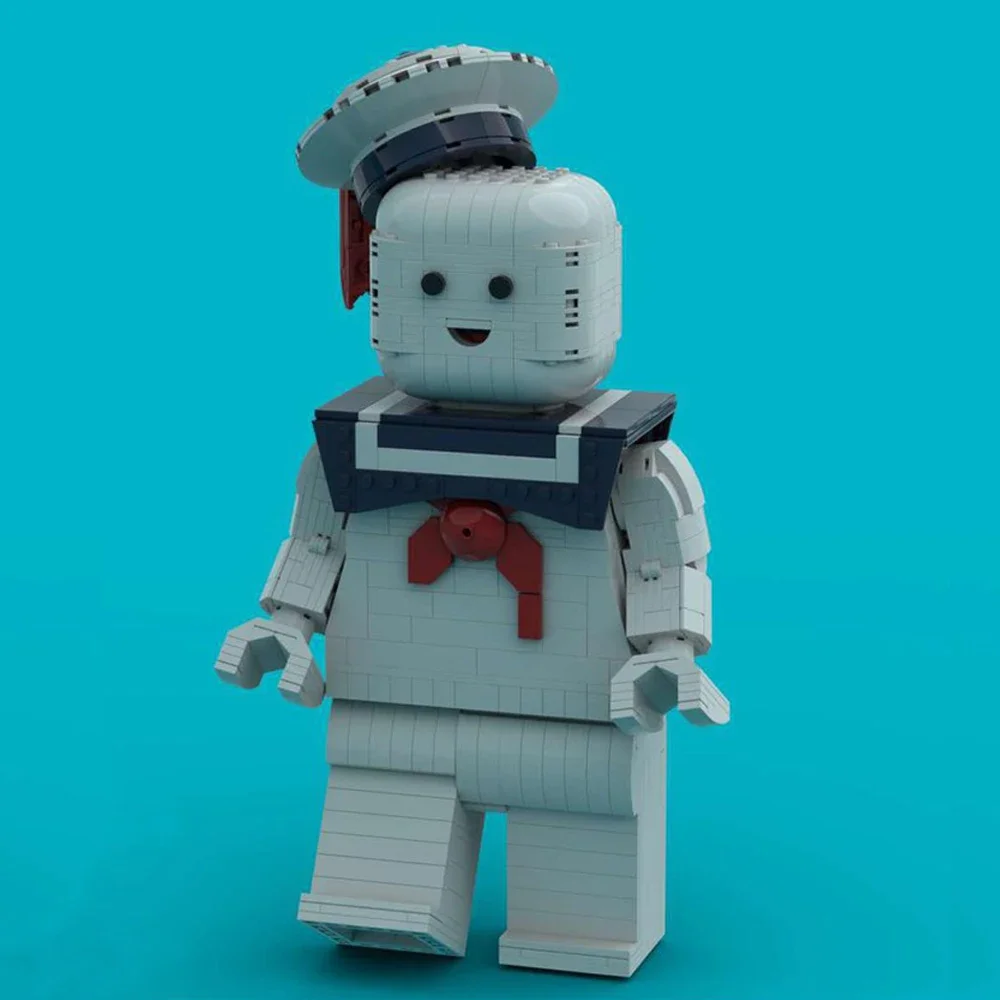 MOC-50294 Movie Series Ghostbustered Stay Puft Marshmallow Building Blocks Set For Ghost Hunting Team Man Bricks Toy Kid Gift