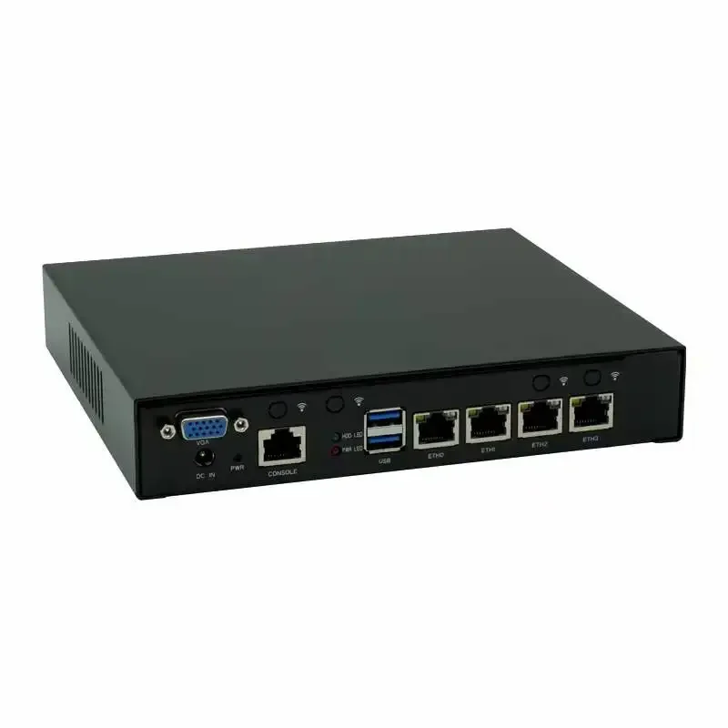 

Brand New WANLAN Mini Pc 4 Lan 1G Router Pc D525 Barebone Mikrotik ROS PsSense Firewall Desktop Minipc 4 Lans